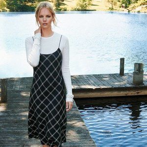 Tibi Salome Plaid Bias Dress - Original $625